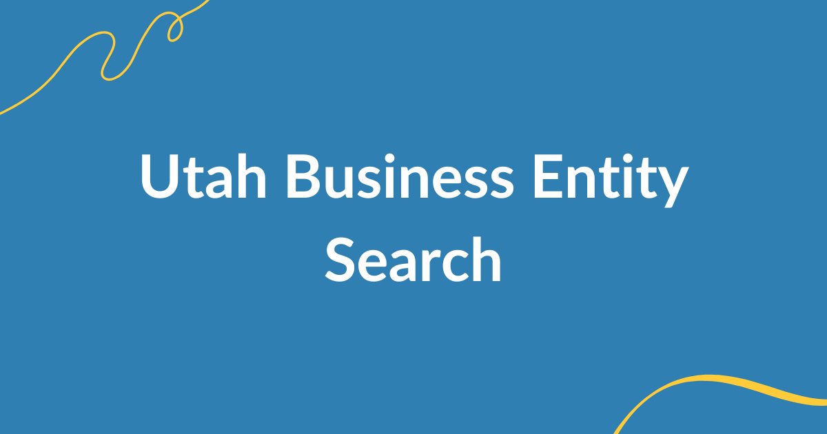 utah business entity search​