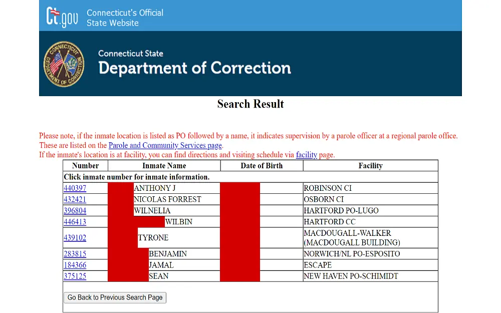 ct inmate search