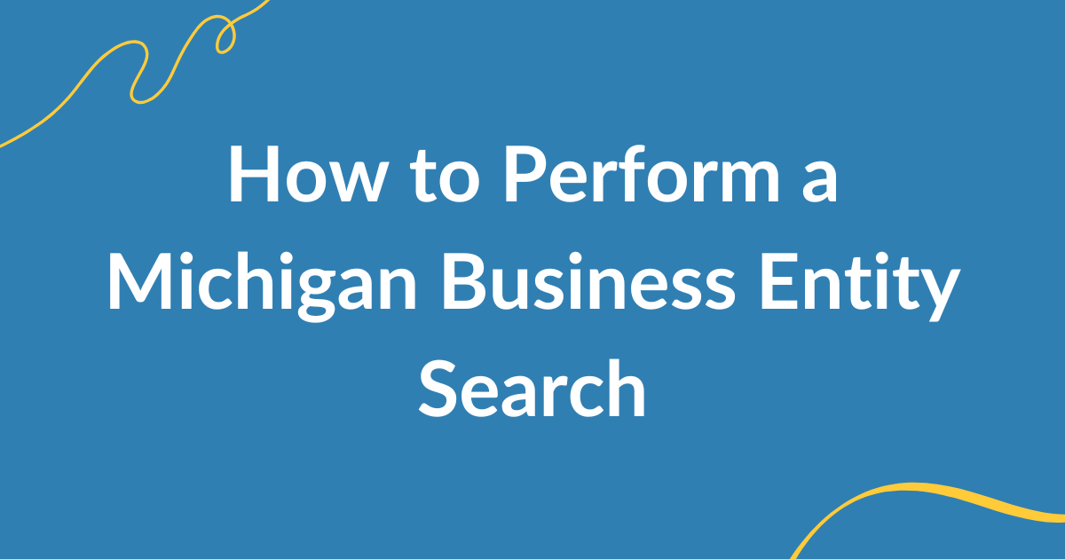 michigan business entity search​